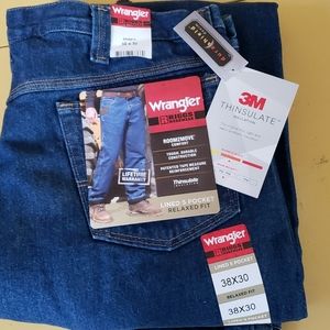 Lined Wrangler Jeans size 38x30